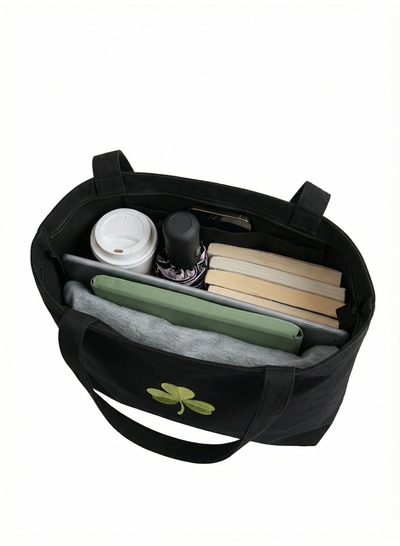 Canvas bag, Handbag, Shoulder bagWith Large Capacity - Image 4